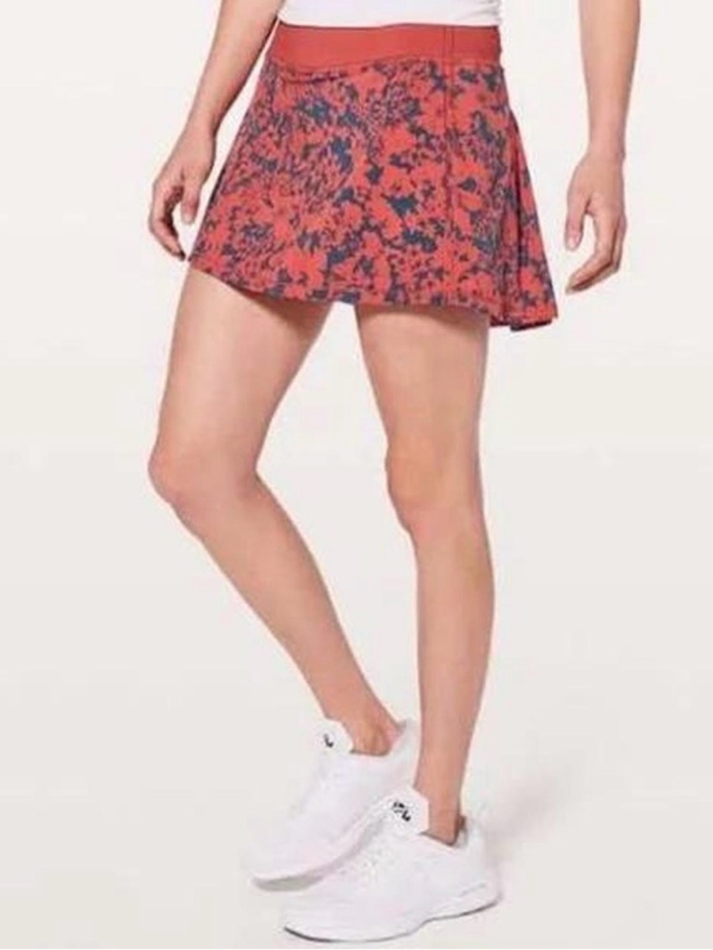 Lululemon Coral Floral Tennis Skirt (Size 4)